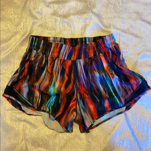 Multicolor Lululemon Hotty Hot Shorts